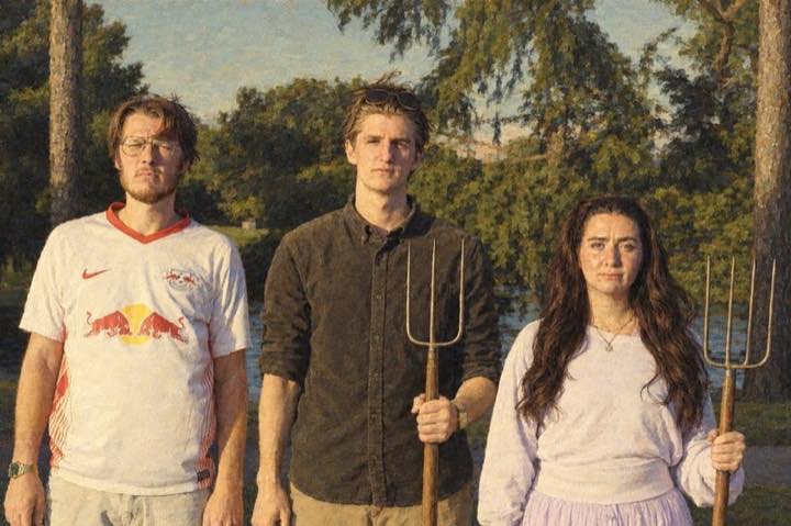 Connor, Bronwyn and Joshua, the Good News Viral team
